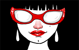 The girl with the sunglasses by user Azzah B.A. @ sketchport.png